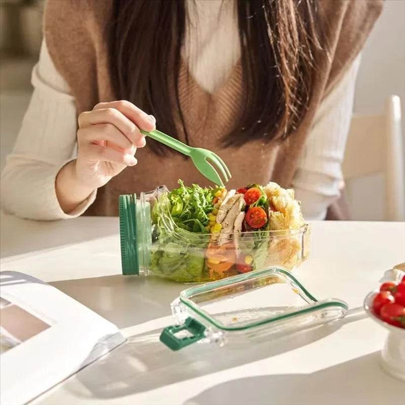 Leakproof Salad Pod Container – Portable Fresh Food & Fruit Storage Box