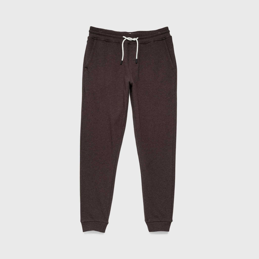 Dune Drawstring Terry Jogger - Brown Heather