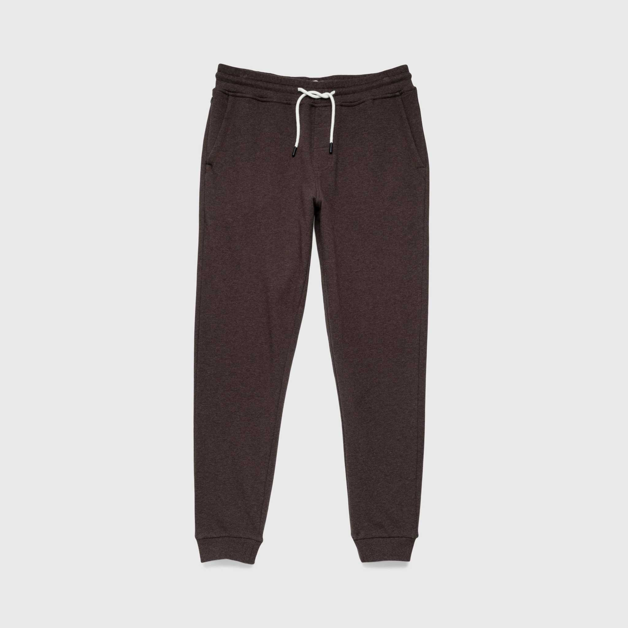Dune Drawstring Terry Jogger - Brown Heather